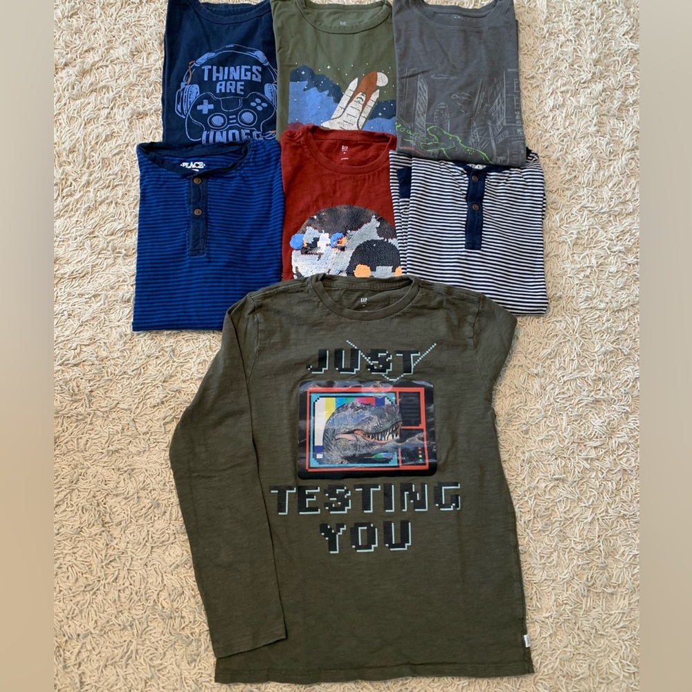 Seven boys Size Large long sleeve shirts